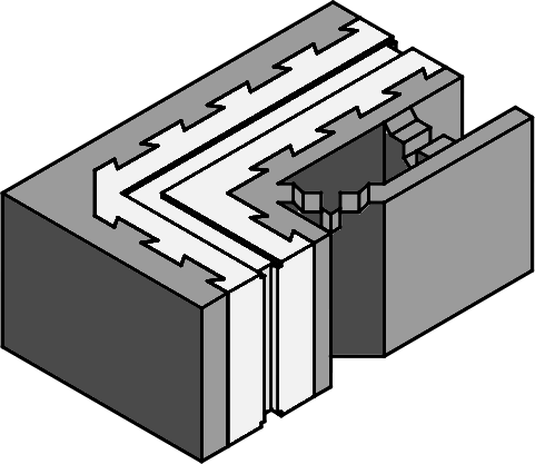 ThermoBlock ТБУ300 Линейка продукции для стен толщиной 300 мм. (угловой блок)